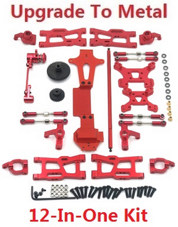 Wltoys 144011 XKS WL Tech XK upgrade to metal accessories group 12-In-One kit Red