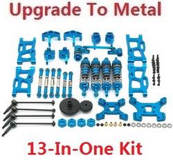 Wltoys 144011 XKS WL Tech XK upgrade to metal accessories group 13-In-One kit Blue