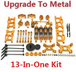 Wltoys 144011 XKS WL Tech XK upgrade to metal accessories group 13-In-One kit Gold