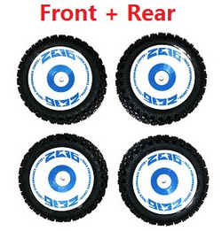 Wltoys 144011 XKS WL Tech XK front and rear tires set Blue