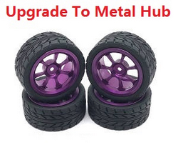 Wltoys 144011 XKS WL Tech XK upgrade to metal hub tires Purple