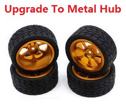Wltoys 144011 XKS WL Tech XK upgrade to metal hub tires Gold
