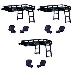 Wltoys 2428 XKS WL XK 2428 left and right rearview mirror groups and roof rack group 2762 + 2764 3sets