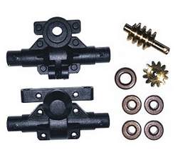 Wltoys 2428 XKS WL XK 2428 front/rear seat straight bridge + central drive shaft and reduction shaft drive + worm and transmission gear + 5*copper bearing
