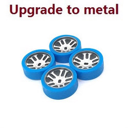 Wltoys 284161 Wltoys 284010 upgrade to metal hub tires (Blue)