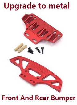 Wltoys 284161 Wltoys 284010 upgrade to metal front and rear bumper (Red)