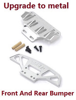 Wltoys 284161 Wltoys 284010 upgrade to metal front and rear bumper (Silver)