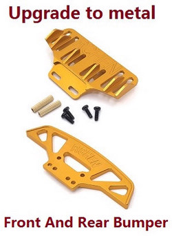 Wltoys 284161 Wltoys 284010 upgrade to metal front and rear bumper (Gold)