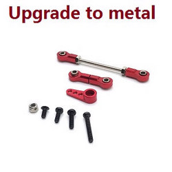 Wltoys 284161 Wltoys 284010 upgrade to metall pull rod and servo arm set (Red)