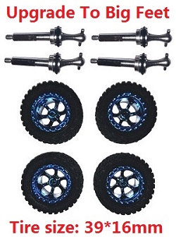 Shcong Wltoys K969 K979 K989 K999 P929 P939 RC Car accessories list spare parts upgrade to big feet tires and CVD set - Click Image to Close