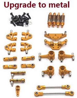 Wltoys 284161 Wltoys 284010 9-In-one upgrade to metal parts kit (Gold)