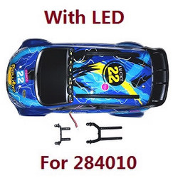 Wltoys 284161 Wltoys 284010 car shell with LED assembly with fixed shell strut (For 284010)