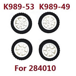 Wltoys 284161 Wltoys 284010 tire and hub assembly K989-53 K989-49 (For 284010)