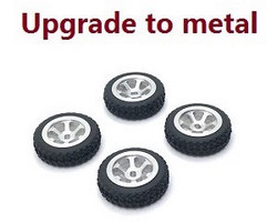 Wltoys 284161 Wltoys 284010 upgrade to metal hub tires (Silver)