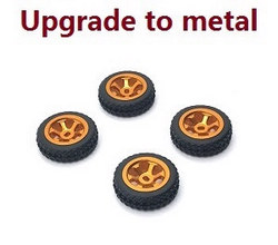 Wltoys 284161 Wltoys 284010 upgrade to metal hub tires (Gold)