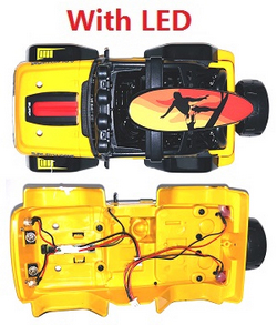 Wltoys 322221 XKS WL Tech total car shell group with LED Yellow