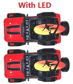 Wltoys 322221 XKS WL Tech total car shell group with LED Red 2pcs