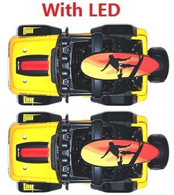 Wltoys 322221 XKS WL Tech total car shell group with LED Yellow 2pcs