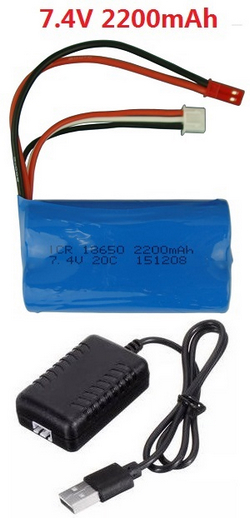 Wltoys V913-A XKS WL Tech XK V913-A 7.4v 2200mAh battery and USB charger wire - Click Image to Close