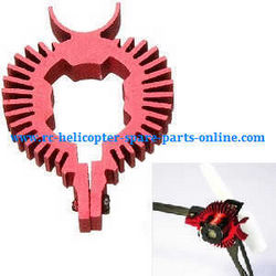 Shcong WLtoys WL V930 RC helicopter accessories list spare parts heat sink for the tail motor (Red)