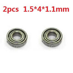 Shcong WLtoys WL V930 RC helicopter accessories list spare parts bearing (1.5*4*1.1mm 2pcs)