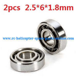 Shcong WLtoys WL V930 RC helicopter accessories list spare parts bearing (2.5*6*1.8mm 2pcs)