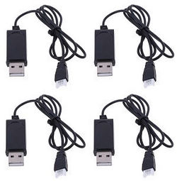 Hisky HCP80 FBL80 MCPX USB charger wire 4pcs