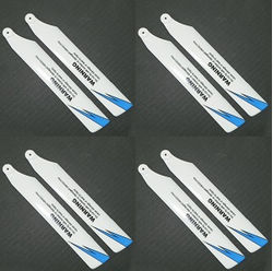 Shcong WLtoys WL V966 RC helicopter accessories list spare parts main blades (White-Blue) 8pcs