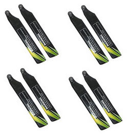 Shcong WLtoys WL V977 RC helicopter accessories list spare parts main blades propellers (Black-Green) 8pcs