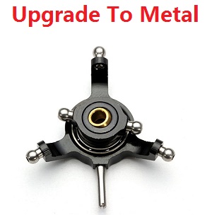 Shcong WLtoys WL V977 RC helicopter accessories list spare parts swashplate (upgrade metal) Black - Click Image to Close