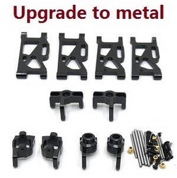 Wltoys 124010 XKS WL Tech XK 124010 upgrade to metal parts group 5-In-One kit (Black)