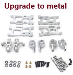Wltoys 124010 XKS WL Tech XK 124010 upgrade to metal parts group 5-In-One kit (Silver)
