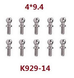 Wltoys WL XK XKS 124008 4*9.4 ball head screws set K929-14