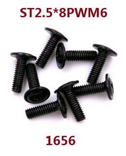 Wltoys 124010 XKS WL Tech XK 124010 2.5*8pwm6 cross round head machine screws 1656