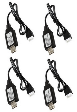 Wltoys WL XK XKS 124008 11.1V USB charger wire 4pcs