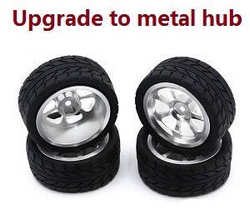 Wltoys 124010 XKS WL Tech XK 124010 upgrade to metal hub tires (Silver)