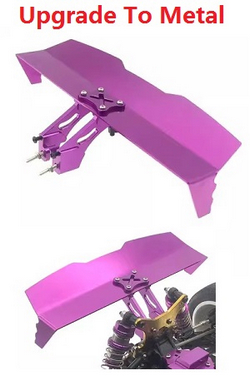 Wltoys 124010 XKS WL Tech XK 124010 upgrade to metal tail wing and fixed seat car Pink