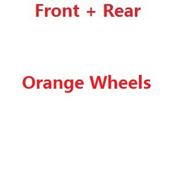 Wltoys 124010 XKS WL Tech XK 124010 front and rear tire assembly Orange
