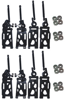 Wltoys 124010 XKS WL Tech XK 124010 rear and front swing arms + front and rear seat + C bock component + front and rear pull rod + ball head screws + bearings 2sets