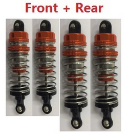 Wltoys 124010 XKS WL Tech XK 124010 front and rear shock absorber assembly Orange