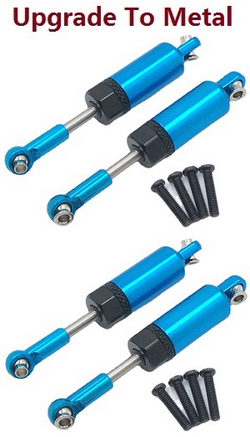 Wltoys XKS WL Tech XK 184008 upgrade to metal shock absorber Blue