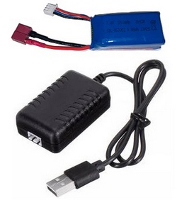 Wltoys XKS WL Tech XK 184008 7.4v 1200mAh lithium battery 2911 with USB wire