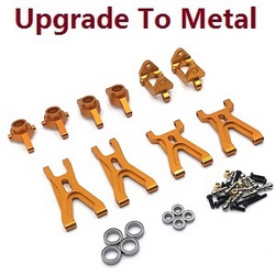 Wltoys XKS WL Tech XK 184008 upgrade to metal parts 5-In-One Kit Gold