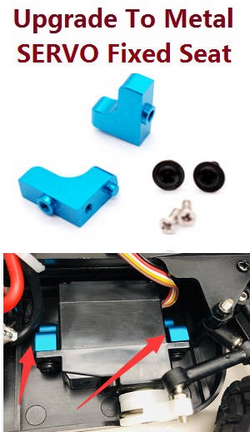 Wltoys XKS WL Tech XK 184008 upgrade to metal fixed set of servo Blue