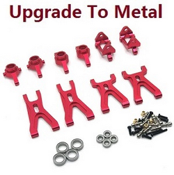 Wltoys XKS WL Tech XK 184008 upgrade to metal parts 5-In-One Kit Red