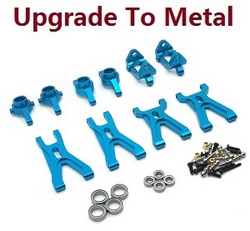 Wltoys XKS WL Tech XK 184008 upgrade to metal parts 5-In-One Kit Blue