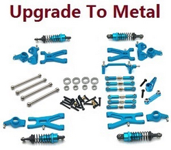 Wltoys XKS WL Tech XK 184008 upgrade to metal parts 10-In-One Kit Blue