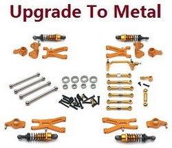 Wltoys XKS WL Tech XK 184008 upgrade to metal parts 10-In-One Kit Gold