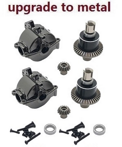 Wltoys XKS WL Tech XK 184008 upgrade to all metal differential mechanism and wave box 2sets - Click Image to Close