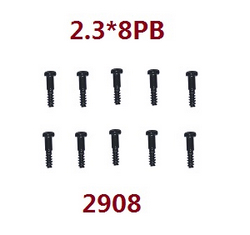 Wltoys XKS WL Tech XK 184008 cross round head step screw 2.3*8pb step screws set 2908